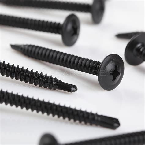 black stainless steel sheet metal screws|black stainless self tapping screws.